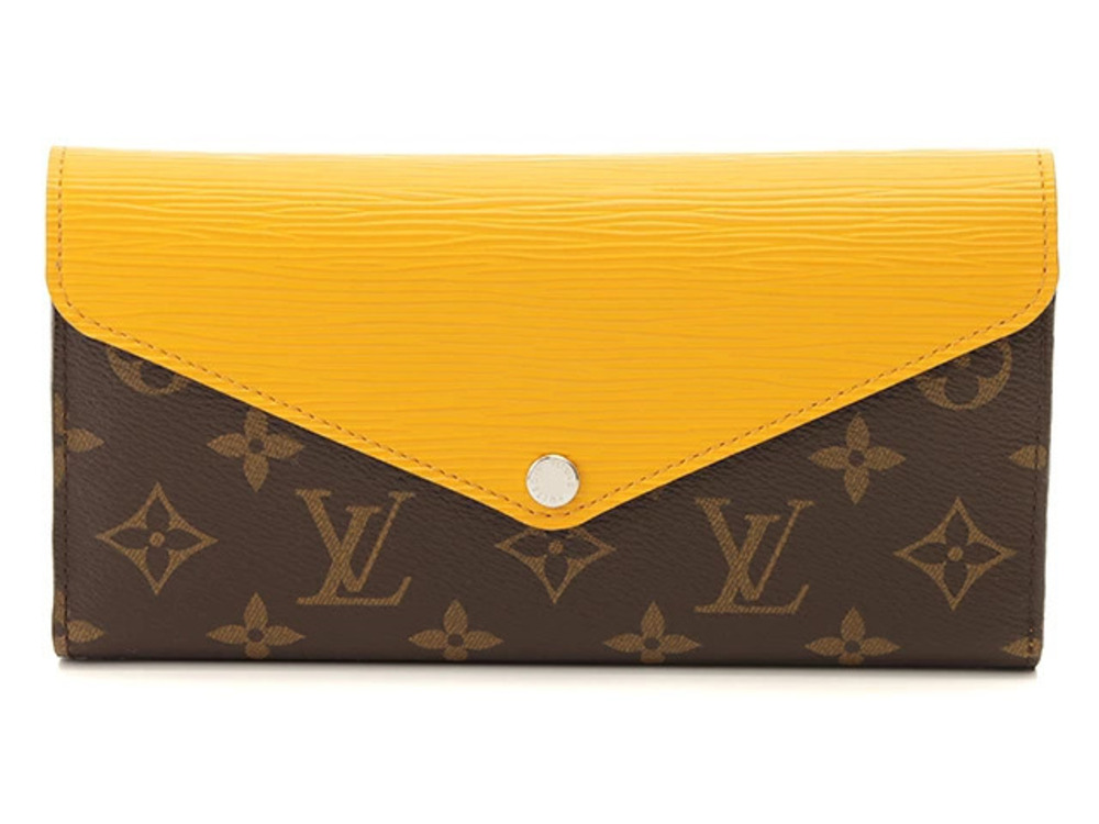 LOUIS VUITTON Portefeuille Marie Lou Long Monogram Epi Citron Yellow T
